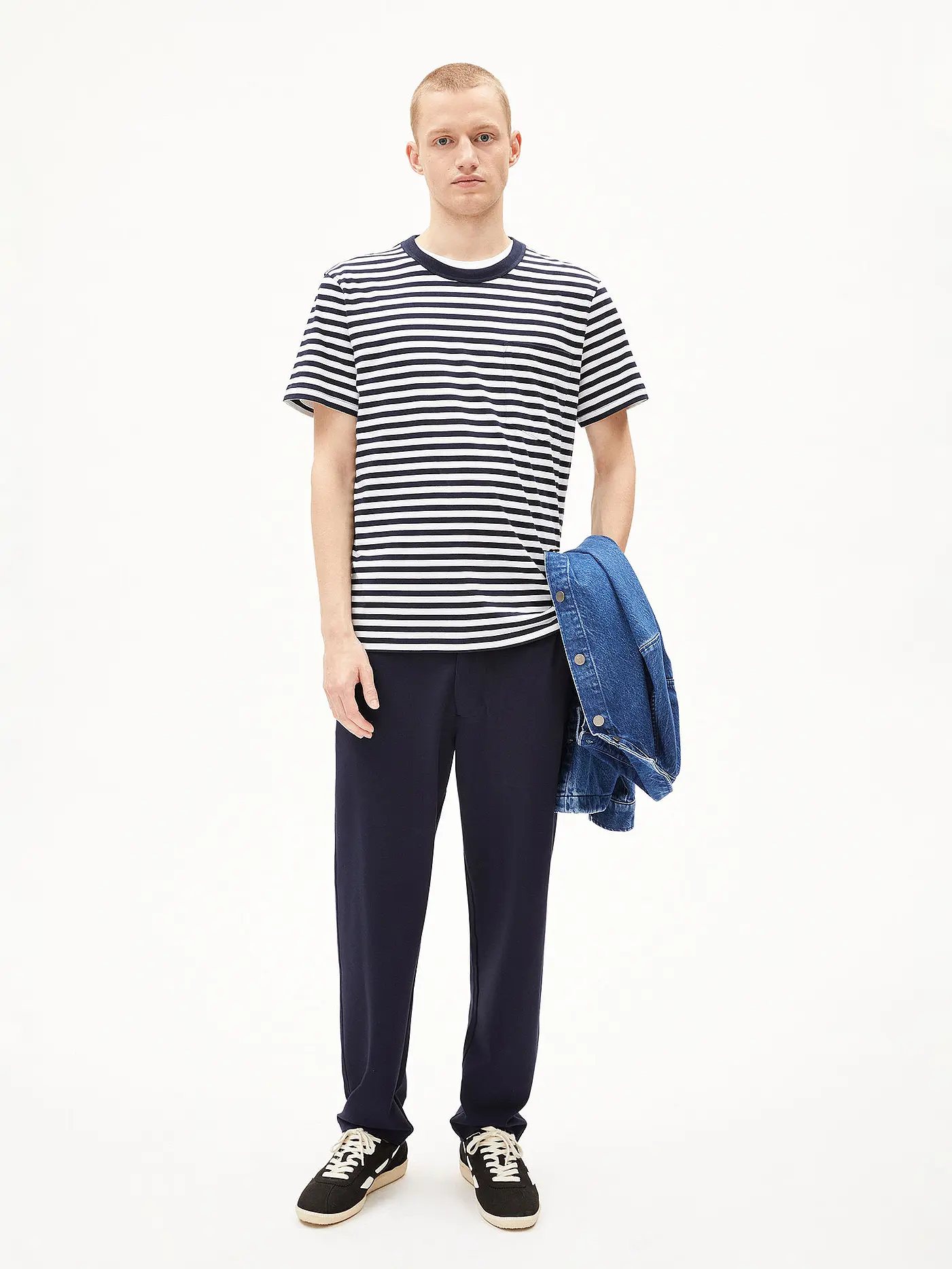 ARMEDANGELS | T-Shirt MAARKOS POCKET | blau